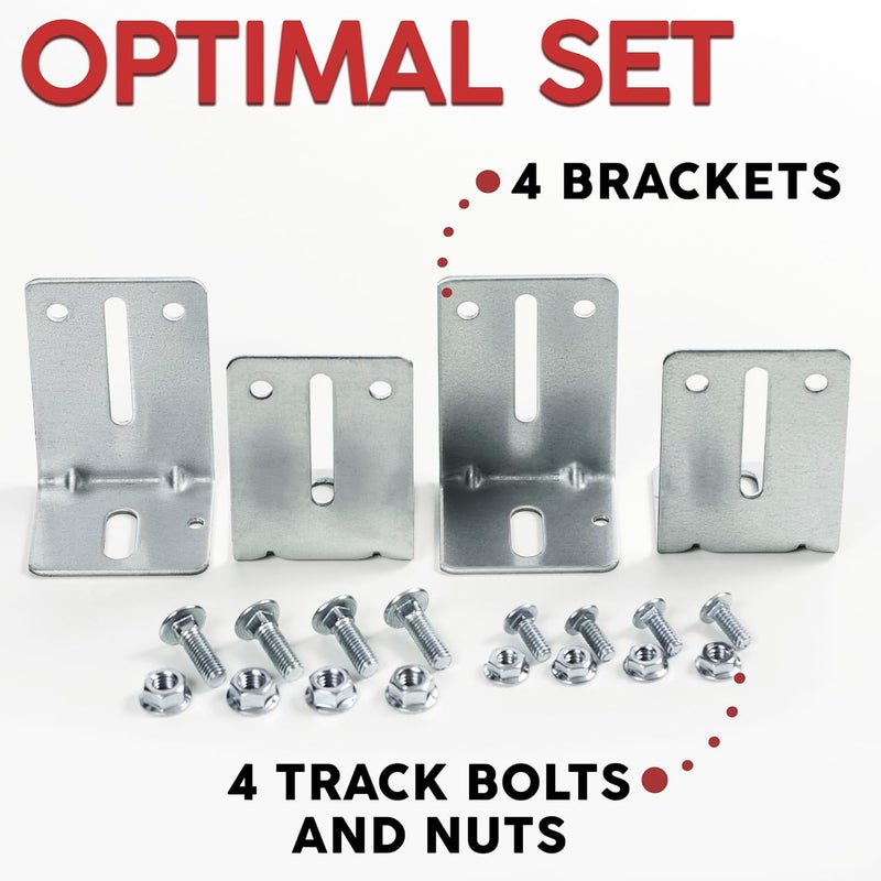 Granatan Garage Door Track Jamb Bracket J6, 4 Pack Garage Door Track Bracket, Heavy Duty Garage Door Parts for Garage Door Reinforcement - Image 3